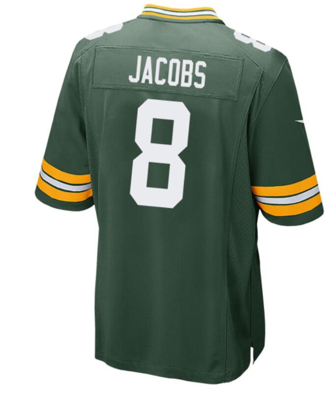 Men Green Bay Packers #8 Josh Jacobs Nike green Game Jersey